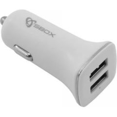 Sbox DD-CC-224-W white Telefonu lādētāji 12v Automašīnām