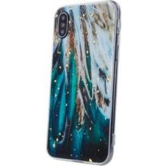 iLike Samsung  Galaxy A54 5G feathers Gold Glam case Neoriģinālie Maciņi