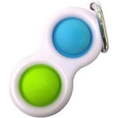 Mocco Simple Dimple Push Pop Antistresa Rotaļlieta / Atslēgu piekariņš / Zils-Zaļš