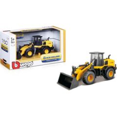 Bburago New Holland W170D contruction / Būvniecības traktors ar kausu / Bērnu 1:50 Dzeltens