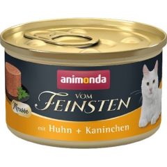 ANIMONDA Vom Feinsten Mousse Chicken and Rabbit - wet cat food - 85 g