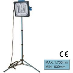 Trīs kāju statīvs ar regulējamu augstumu, zils, lampai 52232, JBM Apgaismes ierīces