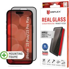 Apple iPhone 15 Plus/15 Pro Max Real 3D Screen Privacy Glass By Displex Black