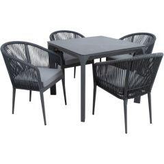 Garden furniture set CARVES table and 4 chairs