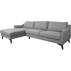 Corner sofa BIRGIT LC, grey