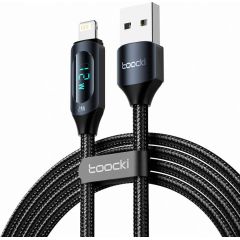 Toocki Charging Cable USB A-L, 1m, 12W (Black)