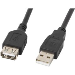 Lanberg CA-USBE-10CC-0007-BK USB cable 0.7 m USB 2.0 USB A Black