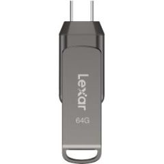 MEMORY DRIVE FLASH USB3.1 64GB D400 LJDD400064G-BNQNG LEXAR