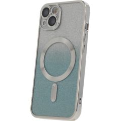 Mocco Glitter Chrome MagSafe Case Silikona Apvalks Priekš Apple iPhone 15 Pro