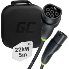 Green Cell Snap | kabelis | 3 fāzu | Typ 2 | 22 kW | 5 m