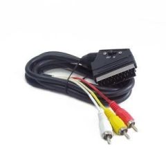 Gembird cable EURO/ 3x RCA, BIDIRECTIONAL, 1.8M