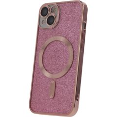 Mocco Glitter Chrome MagSafe Case Silikona Apvalks Priekš Apple iPhone 14