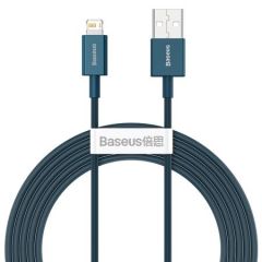 Baseus Superior Series Cable USB to iP 2.4A 2m (blue) Data USB kabeļi