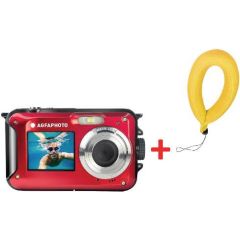 Agfaphoto AGFA WP8000 Red + 2nd Battery + Floatable Strap