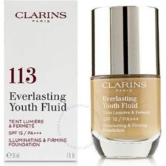 Clarins, Everlasting, Anti-Pollution, Liquid Foundation, 113, Chestnut, 15 ml *Tester For Women