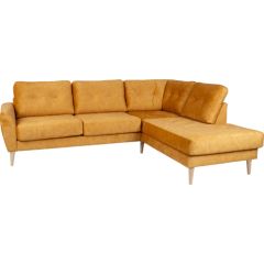 Corner sofa HEIVI RC, yellow velvet
