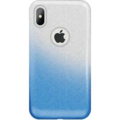 iLike Huawei  Y5 2018 / Honor 7S Gradient Glitter 3in1 case Blue