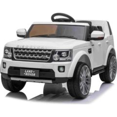 Ramiz elektriskais bērnu apvidus auto – Land Rover Discovery baltā versijā Bērnu elektriskās automašīnas