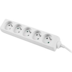 LANBERG POWER STRIP 1.5M WHITE, 5X 230V PL