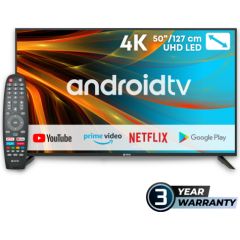 eSTAR Android TV 50"/127cm 4K UHD LEDTV50A1T2 Black