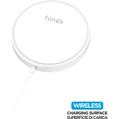 Wireless Charger 15W Type-C 1m By Fonex White