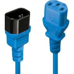 CABLE POWER IEC EXTENSION 0.5M/BLUE 30470 LINDY Сетевые кабели, провода