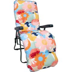 Deck chair BADEN-BADEN nordic floral pad