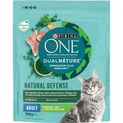 PURINA One DualNature Natural Defense Adult - dry cat food - 750 g