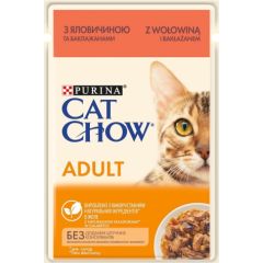 Purina CAT CHOW ADULT GiJ Beef Eggplant Jelly - wet cat food - 85 g