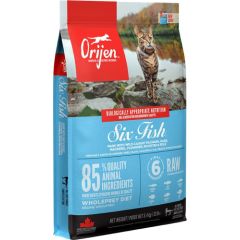 ORIJEN Six fish - dry cat food - 5,4 kg Kaķu sausā barība