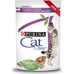 Purina CAT CHOW Hairball Control Chicken Green Beans in Sauce 85g