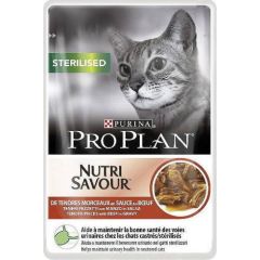 PURINA Pro Plan Cat Sterilised Beef - wet cat food - 85 g