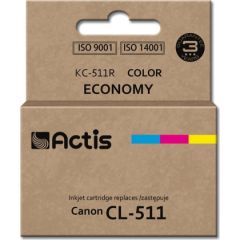 Actis KC-511R ink (replacement for Canon CL-511replacement; Standard; 12 ml; color) Tintes printeru izejmateriāli