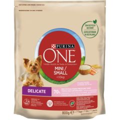 PURINA One Mini Delicate Salmon, rice - dry dog food - 800 g Kaķu sausā barība
