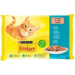 Purina Friskies Fish Mix - wet cat food - 4x 85 g