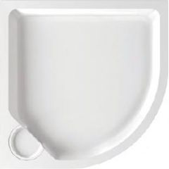 PAA dušas paliktnis Classic New, 900x900 mm, r=550, ar paneli, balts Душевые поддоны