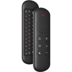 CP M5 LED 2in1 Universal Smart TV / PC Tālvadības CD / Bezvadu ar tastatūru / 6 asu Ģīro Melna TV pultis