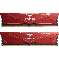 Team Group DDR5 64GB - 5200 - CL - 40 - Dual-Kit - DIMM - FLRD564G5200HC40CDC01, VULCAN, XMP, red