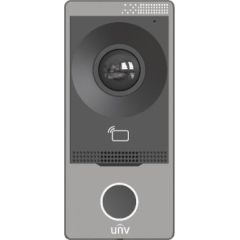 Uniview OEU-201S-HMK-W ~ UNV Уличная IP/WiFi вызывная панель видеодомофона с PoE и RFID считывателем на 10000 карт врезная/накладная (Металл))