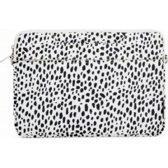 iLike   13-14 Inches Fabric Laptop Bag With Strap Leopard White
