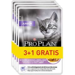 PURINA Pro Plan Junior Turkey - wet cat food - 85g 3+1