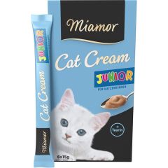 MIAMOR Cat Cream Junior - cat treats - 6 x 15g Kaķu sausā barība