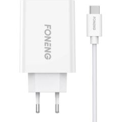 Fast charger Foneng 1x USB EU43+ USB Type C cable
