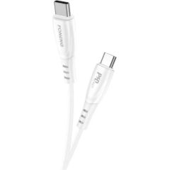 USB-C to USB-C cable Foneng X73, 60W, 1m (white)