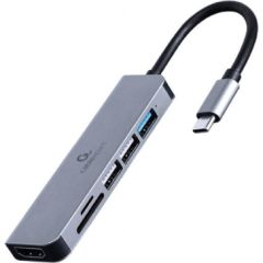 I/O ADAPTER USB-C TO HDMI/USB3/6IN1 A-CM-COMBO6-02 GEMBIRD