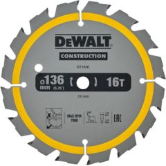 Griešanas disks DeWalt DT1946-QZ; 136x10 mm; Z16