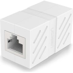 UGREEN Ethernet RJ45 paplašinājuma adapteris 8P|8C, Cat.7, UTP (balts)