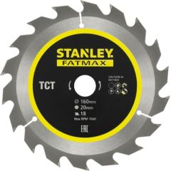 Griešanas disks Stanley STA15320-XJ; 160x20 mm; Z18 Zāģripas