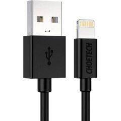 USB to Lightning cable Choetech IP0026, MFi,1.2m (black)