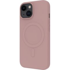 Apple iPhone 15 MagSafe Soft Touch Cover By Muvit Chalk Pink